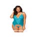 Guêpière 89162 Transparente avec Dentelle Bleu