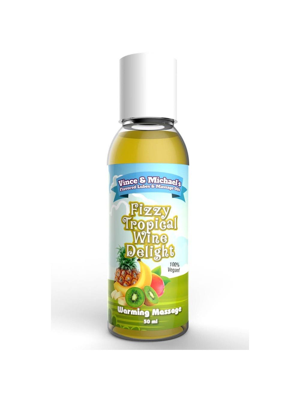 Huile de Massage Chauffante Gourmande Fruits Exotiques & Vin Pétillant 50 ml  main product photo