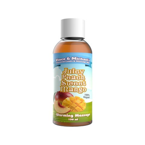 Huile de Massage Chauffante Gourmande Mangue & Pêche 50 ml 