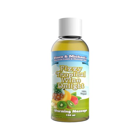 Huile de Massage Chauffante Gourmande Fruits Exotiques & Vin Pétillant 150 ml 