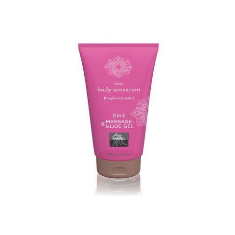 Lubrifiant & Gel de Massage 2 en 1 Body Sensation Framboise 200 ml