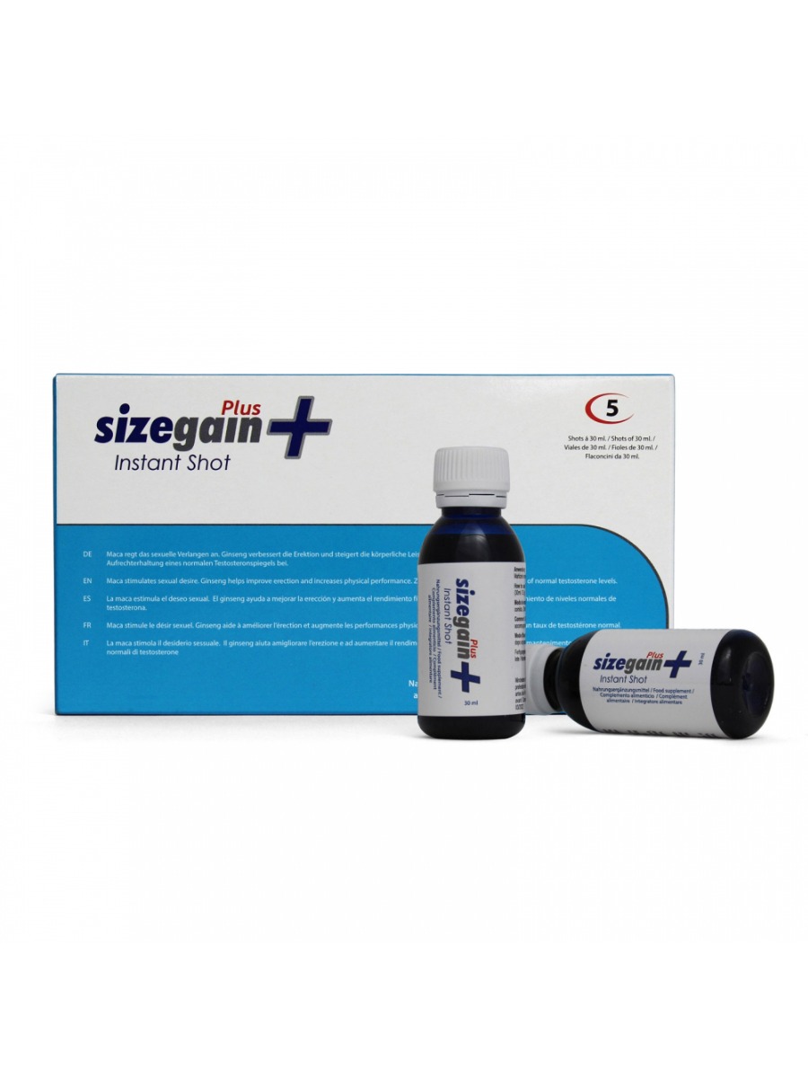 Shots Aphrodisiaques SizeGain+ Instant Shot Boîte de 5 main product photo