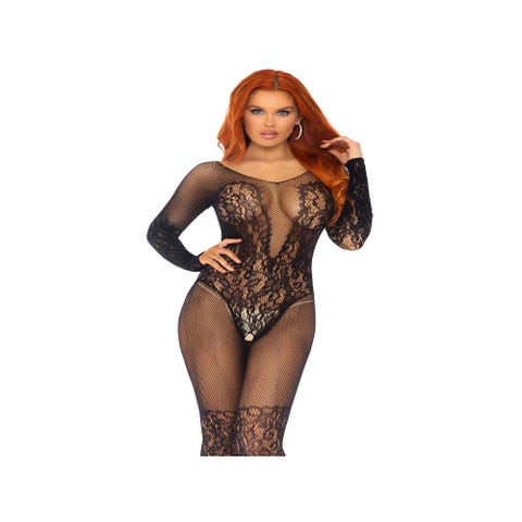 Combinaison Ouverte 89190 Dentelle Florale