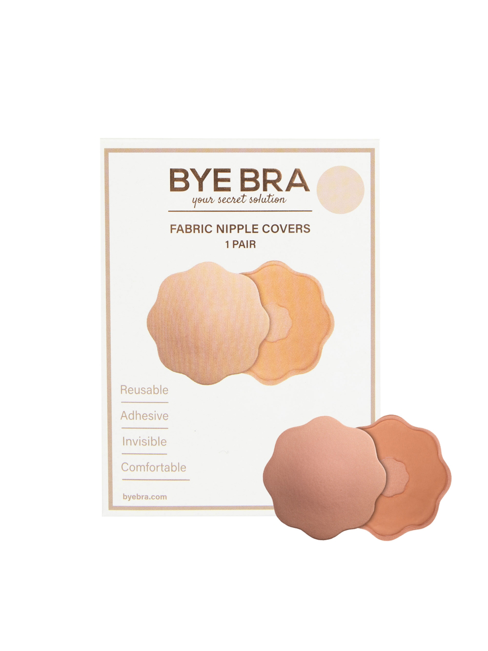 Cache-Tétons Tissu Beige 1 Paire