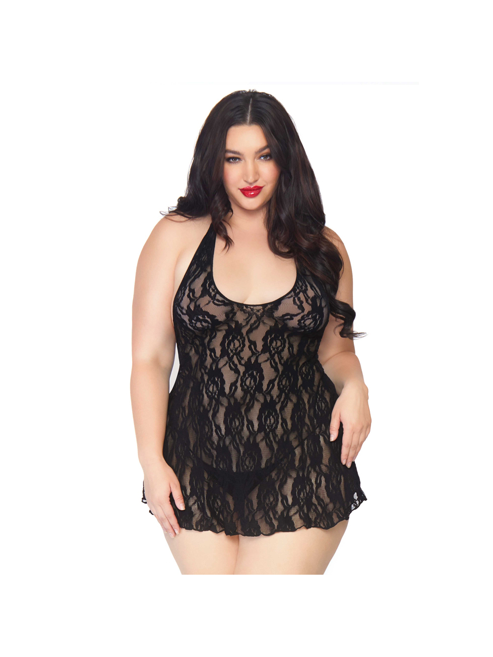 Nuisette 8718Q Dentelle Liens de Roses GT main product photo