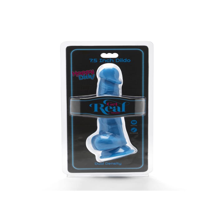 Gode Rose avec Ventouse Happy Dicks 19 cm