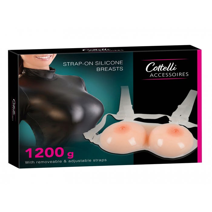 Seins en Silicone avec Bretelles 1,2 kg