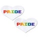 Caches-Tétons Love Coeur Blanc Pride
