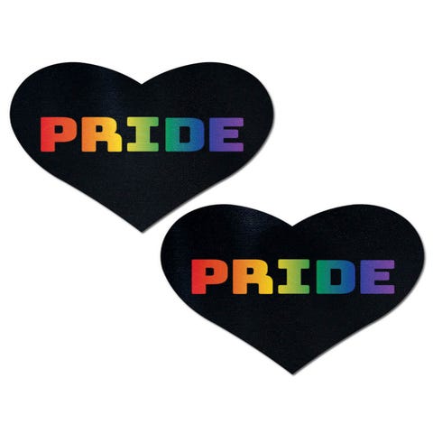 Caches-Seins Love Coeur Noir Pride