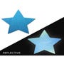 Caches-Seins Réfléchissant Étoile Bleu