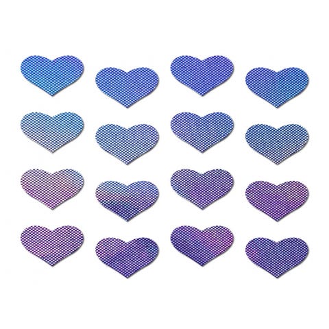 Autocollants Body Minis Coeur Holographique Lavande