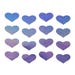 Autocollants Body Minis Coeur Holographique Lavande