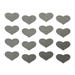 Autocollants Réfléchissants Body Minis Coeur Gris Métallisé