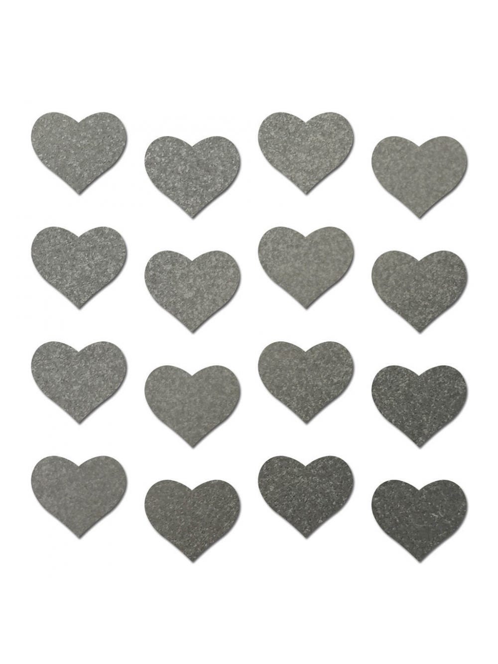 Autocollants Réfléchissants Body Minis Coeur Gris Métallisé main product photo