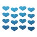 Autocollants Réfléchissants Body Minis Coeur Bleu
