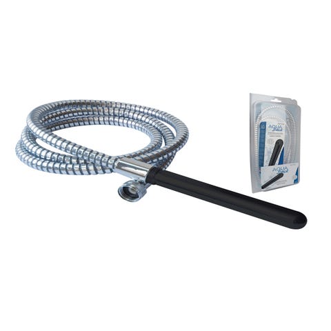 Flexible de Douche Anal AQUAstick Noir Anodisé