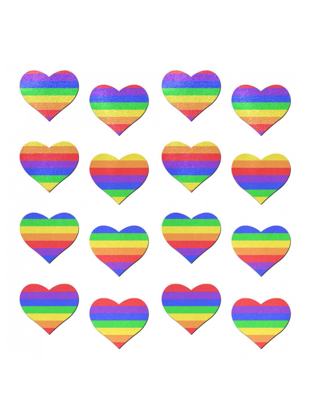 Autocollants Body Minis Coeur Arc-En-Ciel