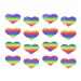 Autocollants Body Minis Coeur Arc-En-Ciel