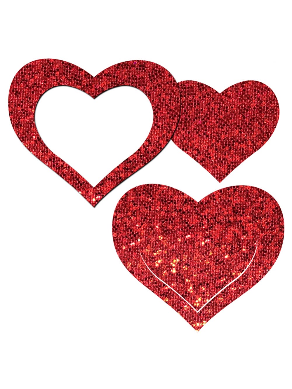 Caches-Tétons Peek-A-Boob Coeur Rouge main product photo