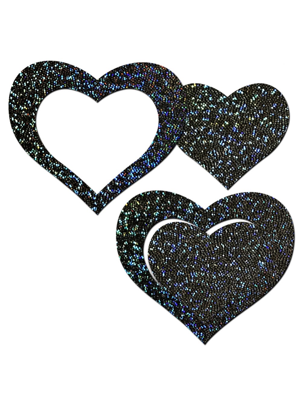 Caches-Tétons Peek-A-Boob Coeur Noir main product photo