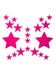 Kit Body Art Étoile Rose Fluo