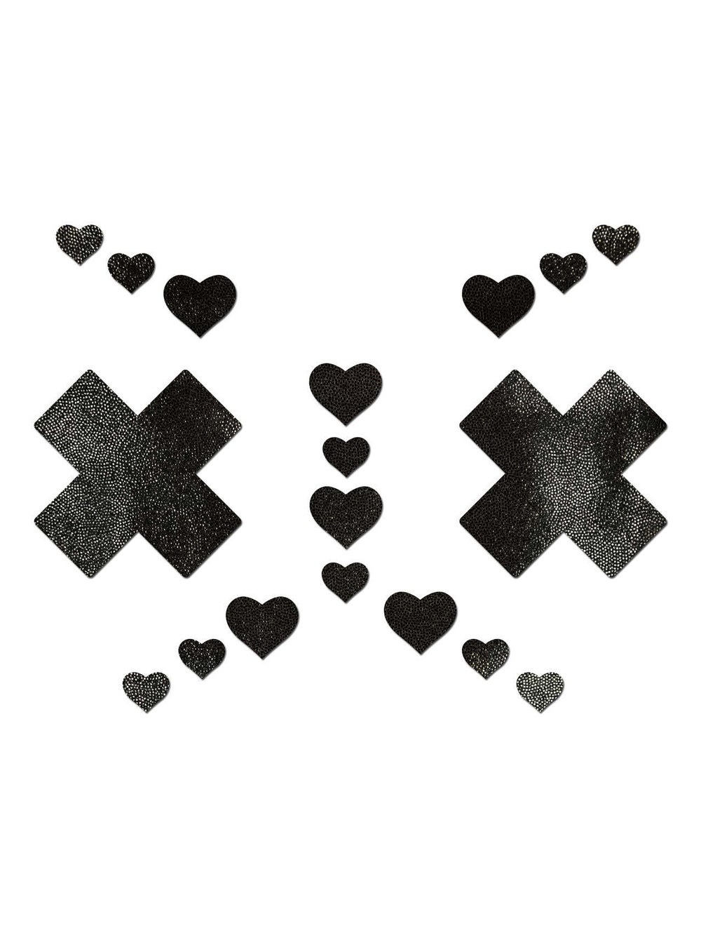 Kit Body Art Croix et Coeur Noirs