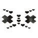 Kit Body Art Croix et Coeur Noirs