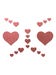 Kit Body Art Réfléchissant Coeur Rouge
