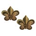 Caches-Tétons Glitter Fleur de Lys Dorée