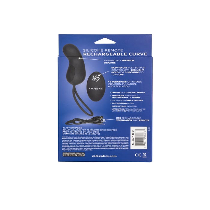 Oeuf Vibrant Silicone Télécommandé Curve