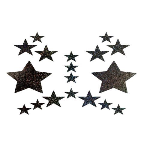 Kit Body Art Glitter Étoile Argentée
