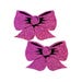 Caches-Tétons Glitter Noeud Rose