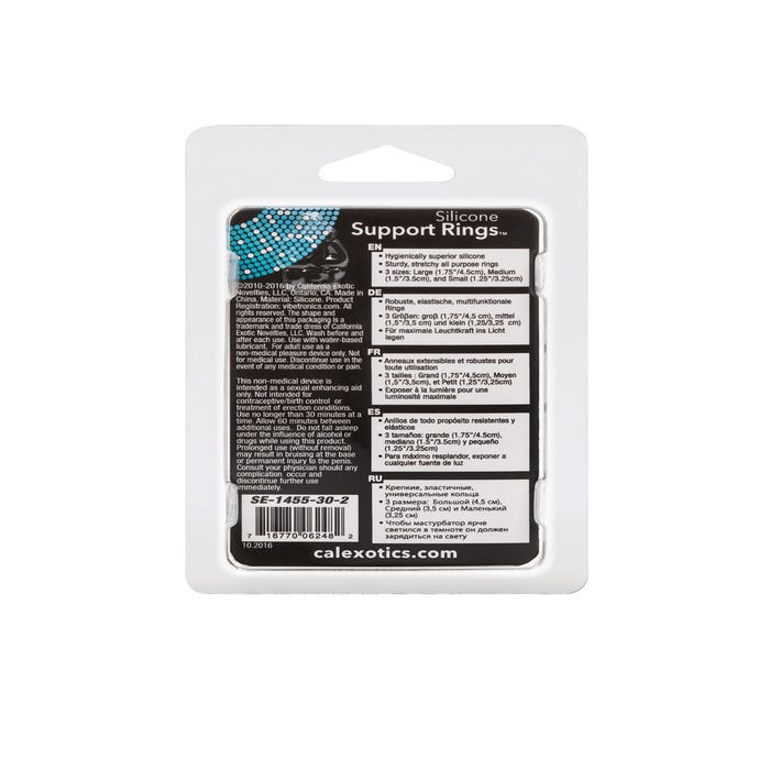 Kit de 3 Cockrings Silicone Support Rings