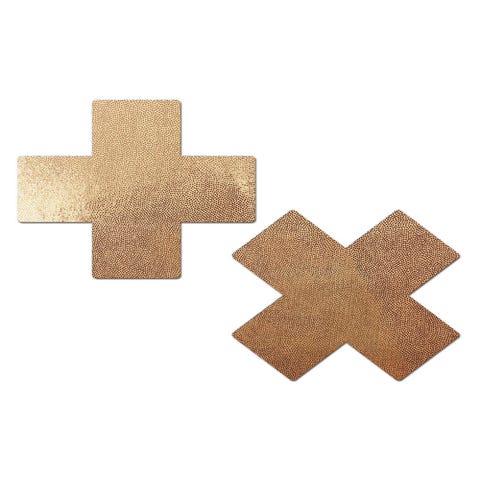 Caches-Seins Croix Rose Gold 