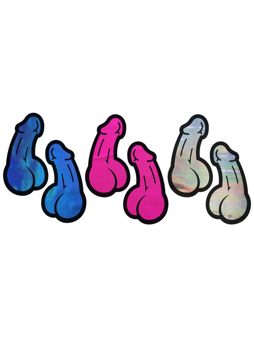 Autocollants Pénis 3 Paires main product photo