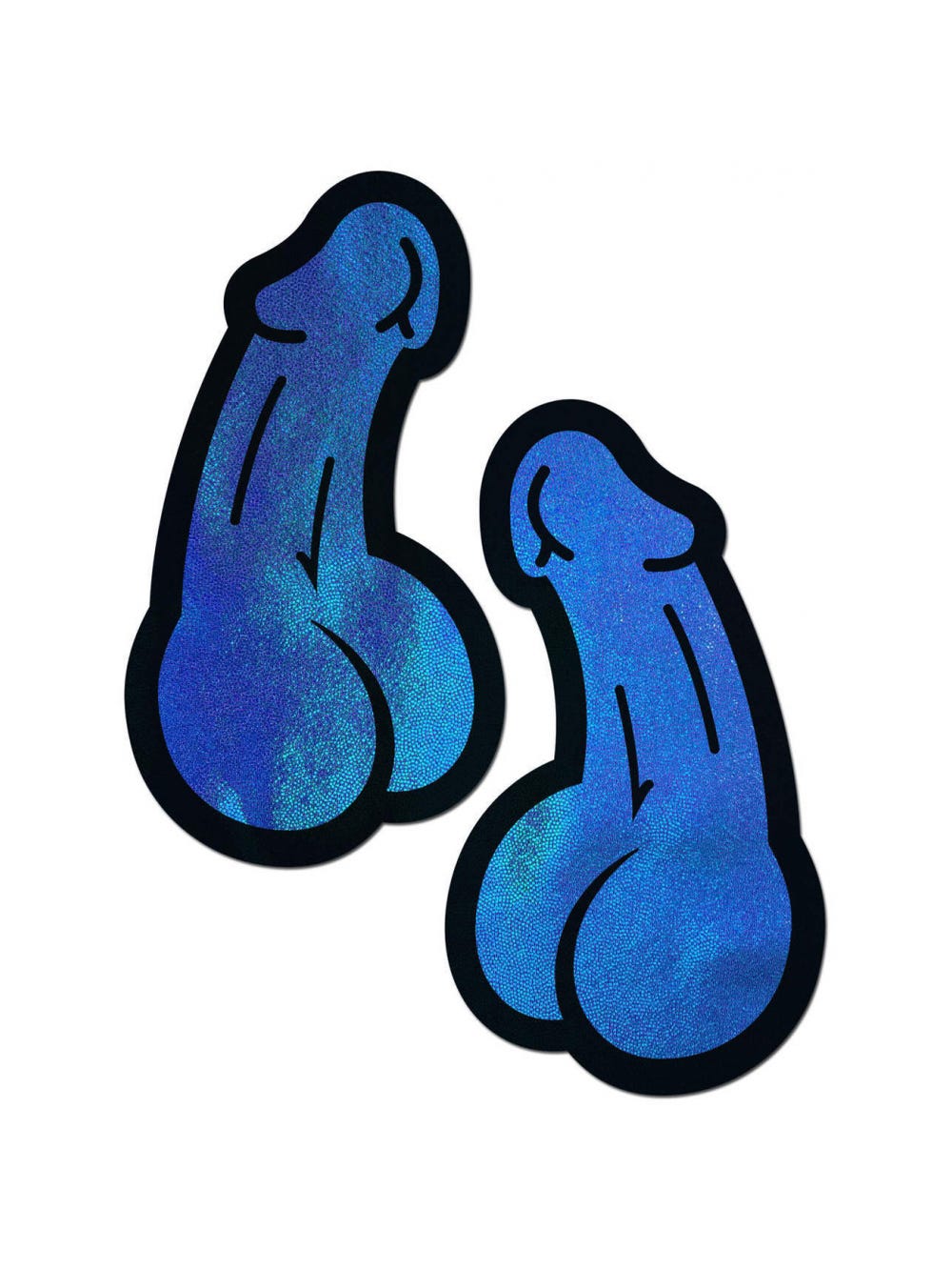 Autocollants Pénis Bleu main product photo