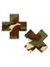 Caches-Tétons Croix Camouflage