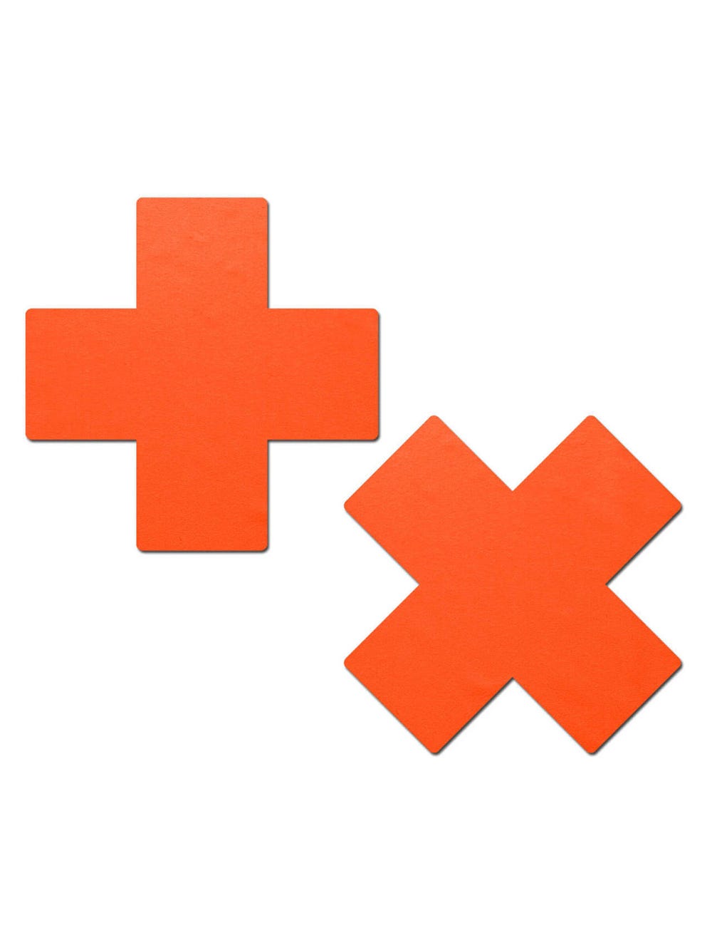 Caches-Tétons Croix Orange Néon main product photo