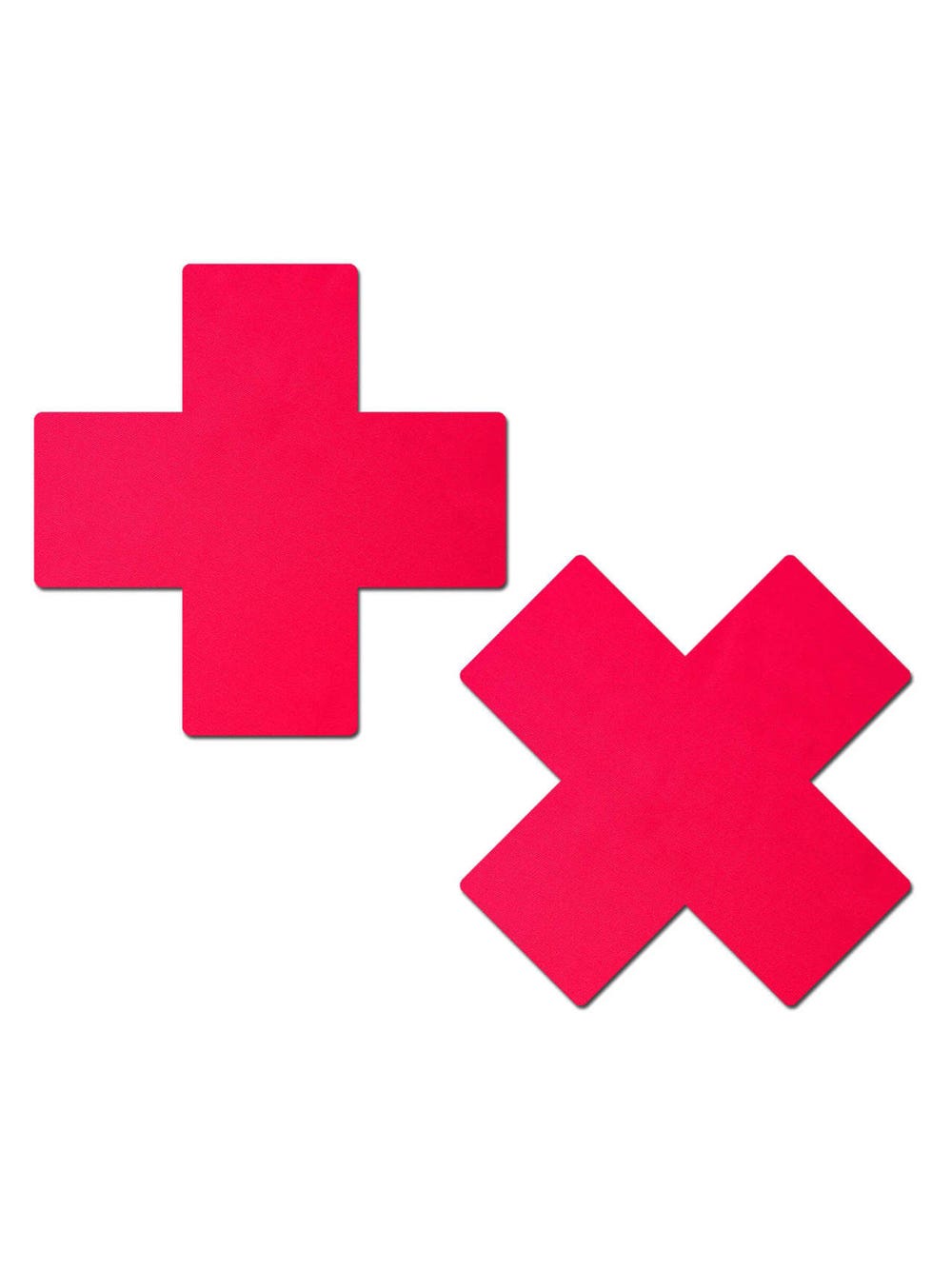 Caches-Tétons Croix Rouge Néon main product photo