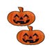 Caches-Tétons Citrouille Halloween