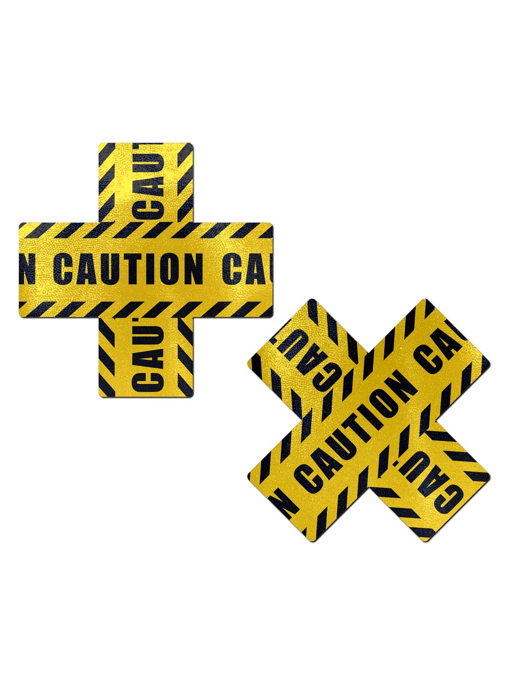 Caches-Tétons Croix Caution