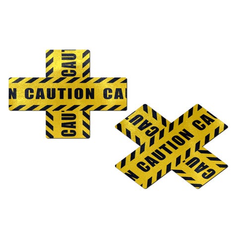 Caches-Seins Croix Caution