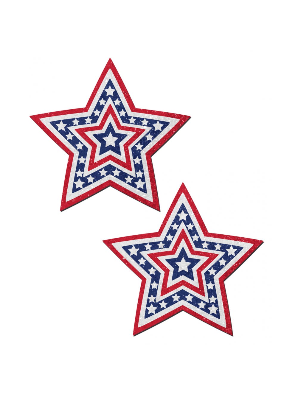 Caches-Tétons Étoile USA Rouge, Blanc & Bleu main product photo