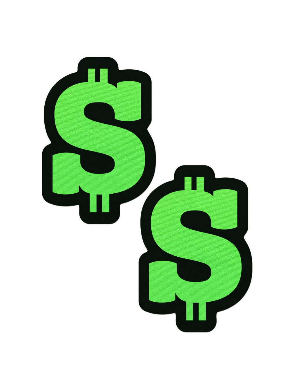 Caches-Tétons Dollar Vert Néon  main product photo