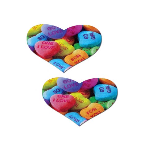 Caches-Tétons Coeur Bonbons Saint-Valentin
