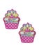 Caches-Tétons Cupcake d'Anniversaire Rose
