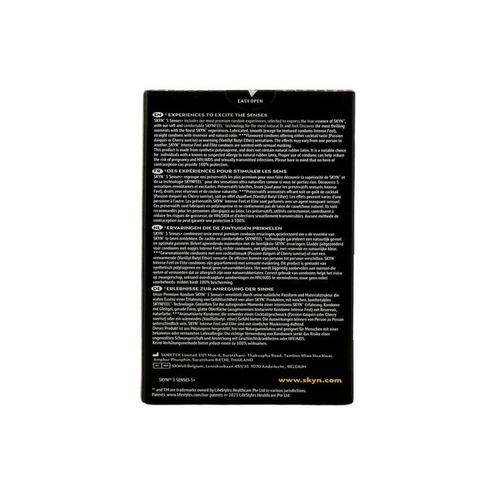 Préservatifs SKYN 5 Senses+ boîte de 5