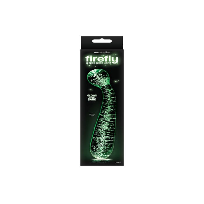 Dildo en Verre Phosphorescent Firefly Glass G Spot Glow Wand