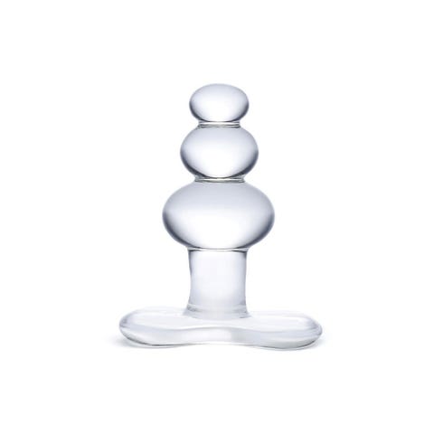Plug Anal en Verre Beaded 10,2 cm