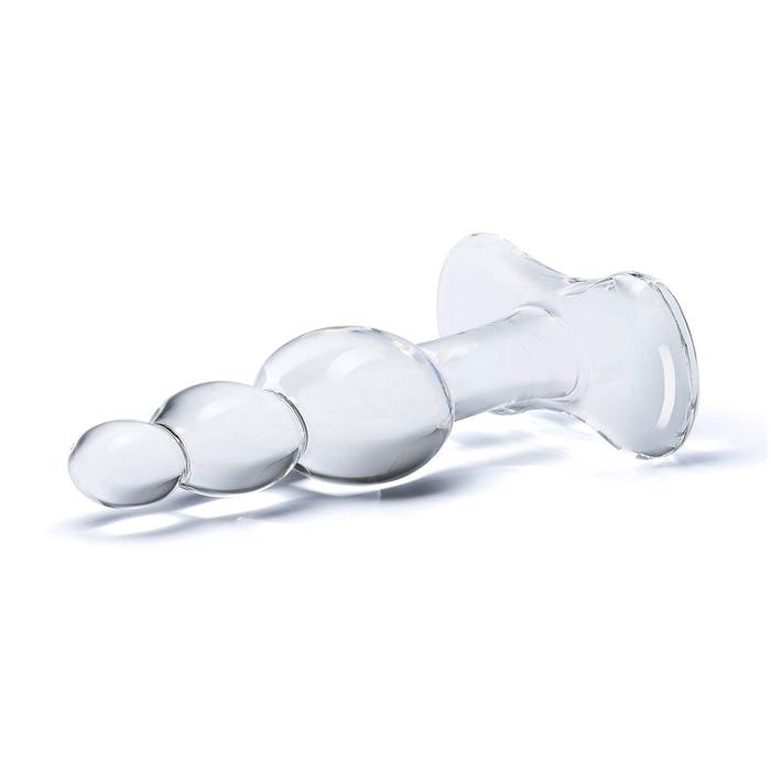 Plug Anal en Verre Beaded 10,2 cm